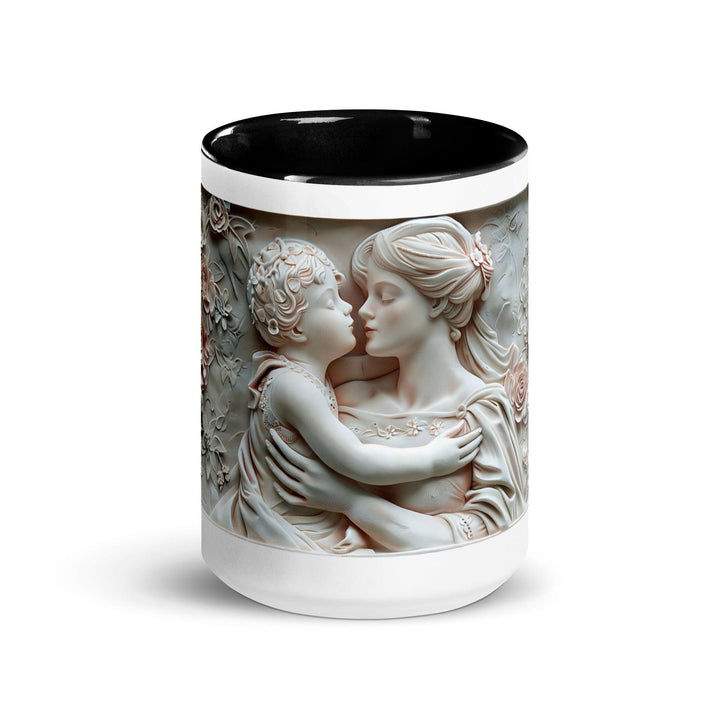 Mother and baby Face to Face 3D Mug with Color Inside - ArtyKoala