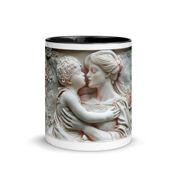 Mother and baby Face to Face 3D Mug with Color Inside - ArtyKoala