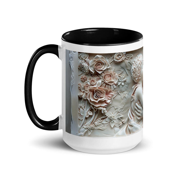 Mother and baby Face to Face 3D Mug with Color Inside - ArtyKoala