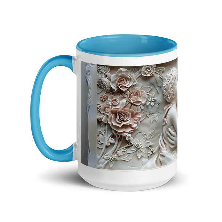 Mother and baby Face to Face 3D Mug with Color Inside - ArtyKoala