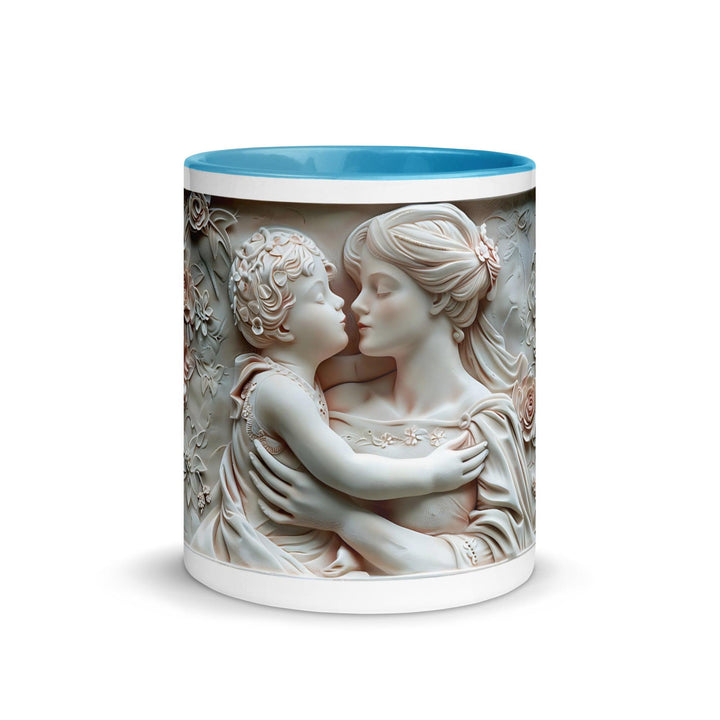 Mother and baby Face to Face 3D Mug with Color Inside - ArtyKoala