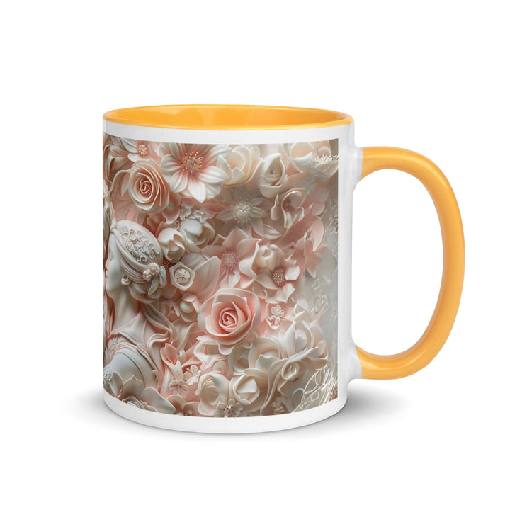 Mother and Baby Love 3D Mug with Color Inside - Golden Yellow / 11 oz - ArtyKoala