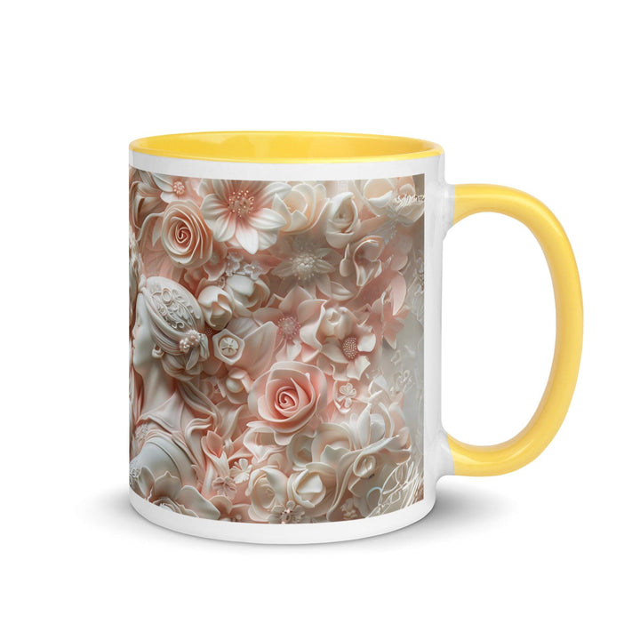 Mother and Baby Love 3D Mug with Color Inside - Yellow / 11 oz - ArtyKoala