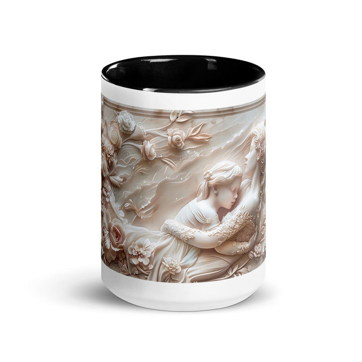 Mother and Baby Mother Hug 3D Mug with Color Inside - ArtyKoala