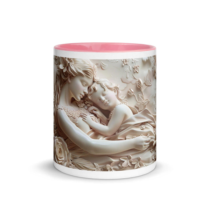 Mother and Baby Young Mom 3D Mug with Color Inside - ArtyKoala