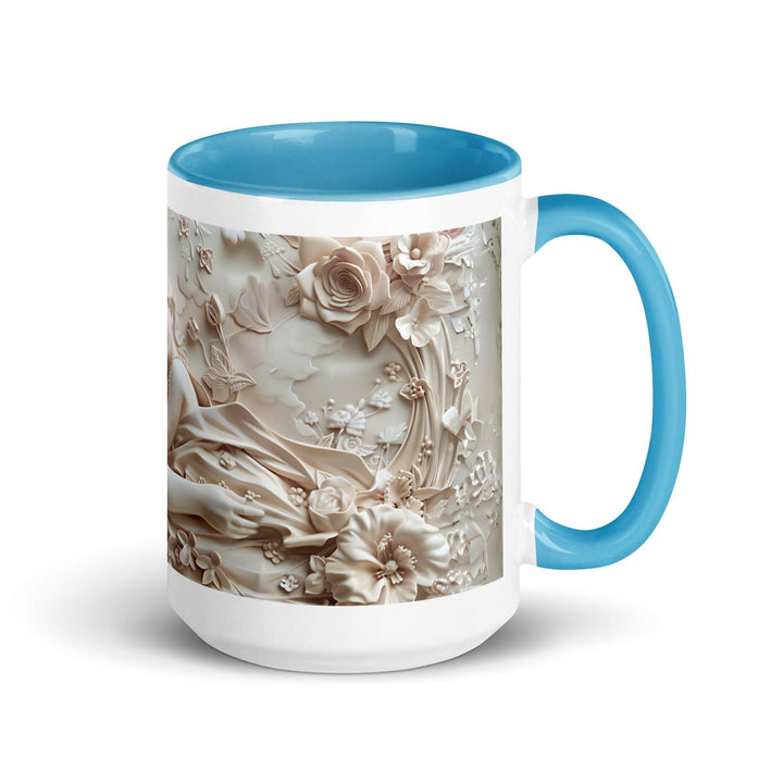 Mother and Baby Young Mom 3D Mug with Color Inside - Blue / 15 oz - ArtyKoala