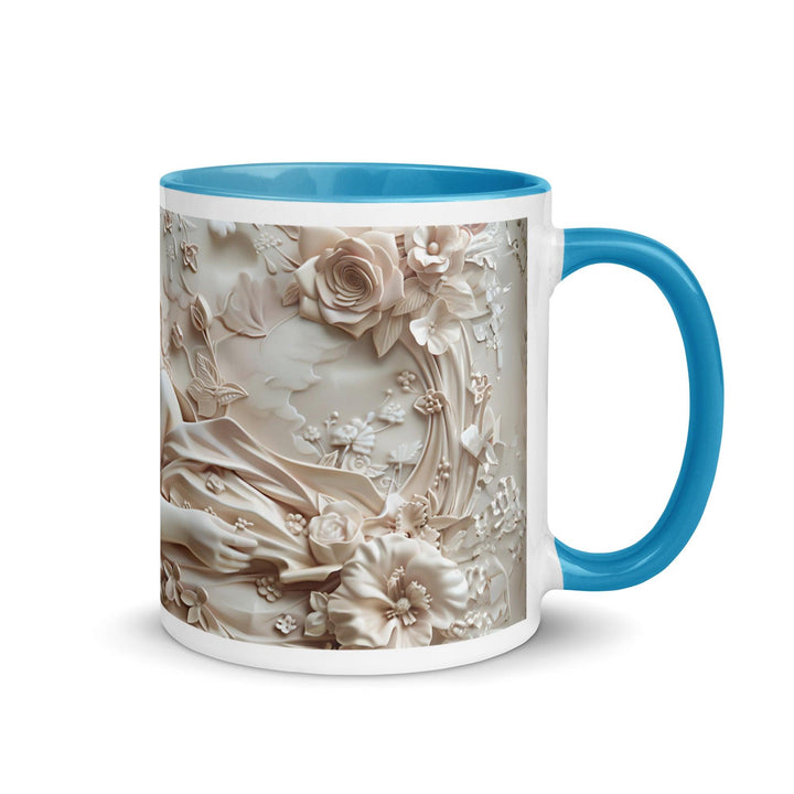 Mother and Baby Young Mom 3D Mug with Color Inside - Blue / 11 oz - ArtyKoala