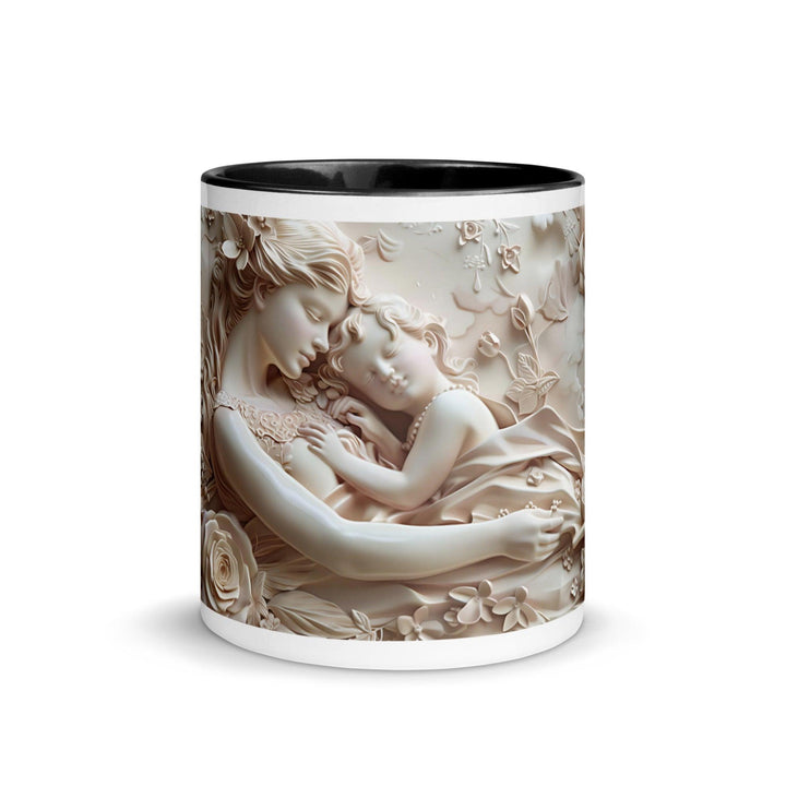 Mother and Baby Young Mom 3D Mug with Color Inside - ArtyKoala