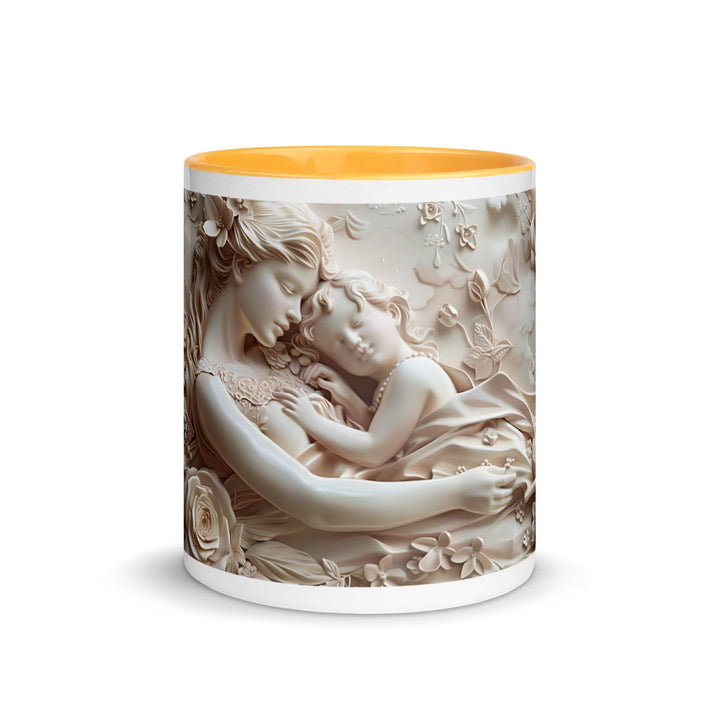 Mother and Baby Young Mom 3D Mug with Color Inside - ArtyKoala