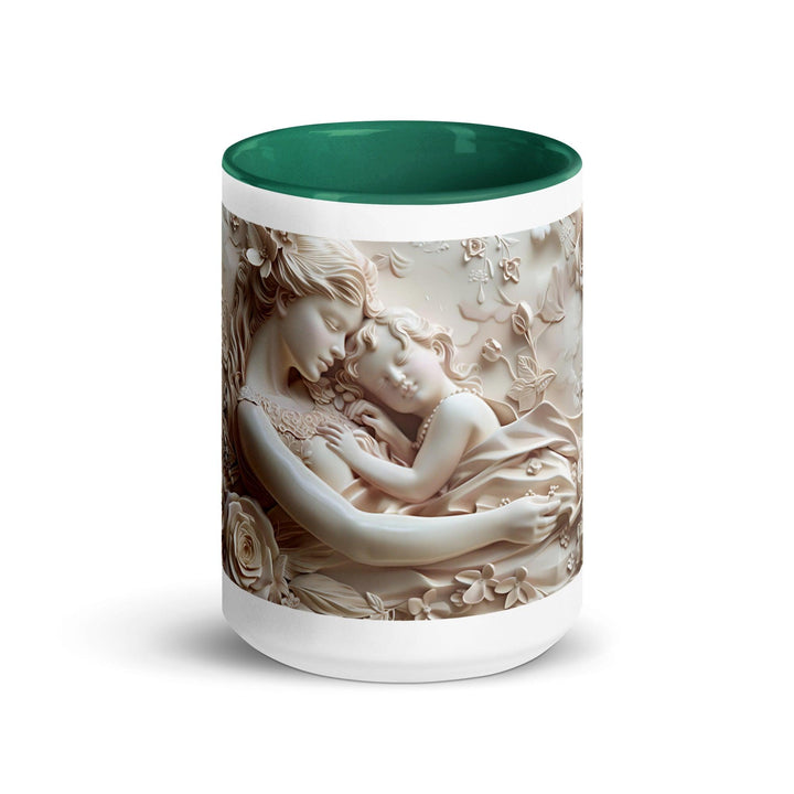 Mother and Baby Young Mom 3D Mug with Color Inside - ArtyKoala