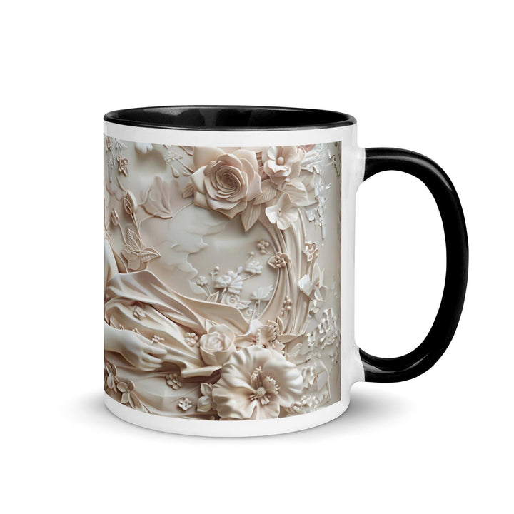 Mother and Baby Young Mom 3D Mug with Color Inside - Black / 11 oz - ArtyKoala