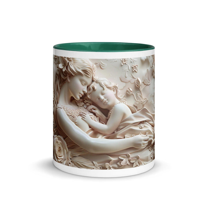 Mother and Baby Young Mom 3D Mug with Color Inside - ArtyKoala