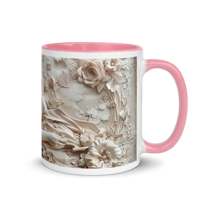 Mother and Baby Young Mom 3D Mug with Color Inside - Pink / 11 oz - ArtyKoala