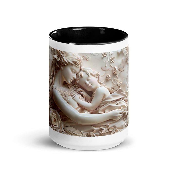 Mother and Baby Young Mom 3D Mug with Color Inside - ArtyKoala