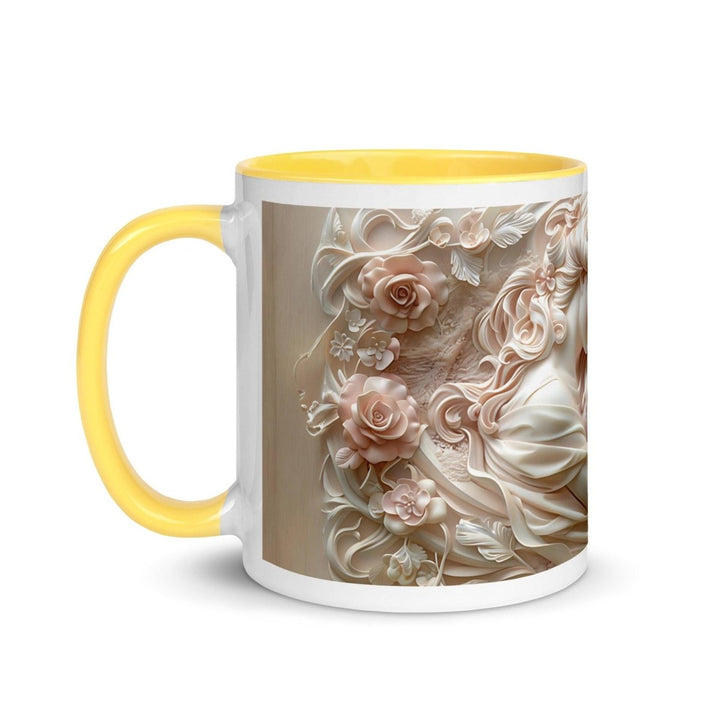 Mother Baby Flower Colorful Print Mug - Black - 11 oz - ArtyKoala