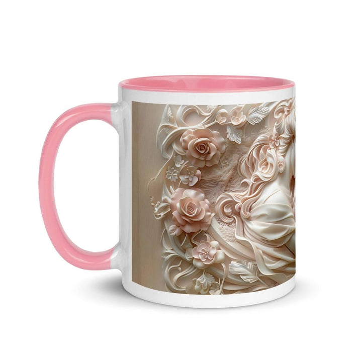 Mother Baby Flower Colorful Print Mug - Pink - 11 oz - ArtyKoala