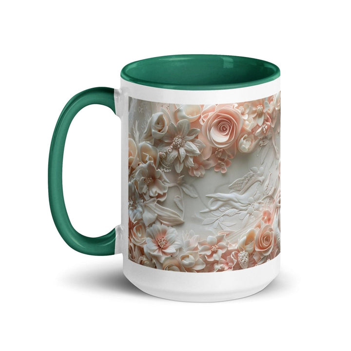 Mother Baby Love 3D Colorful Print Mug - Dark green - 15 oz - ArtyKoala