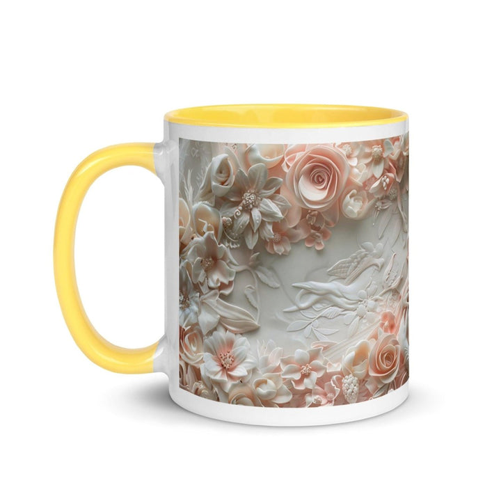 Mother Baby Love 3D Colorful Print Mug - Yellow - 11 oz - ArtyKoala