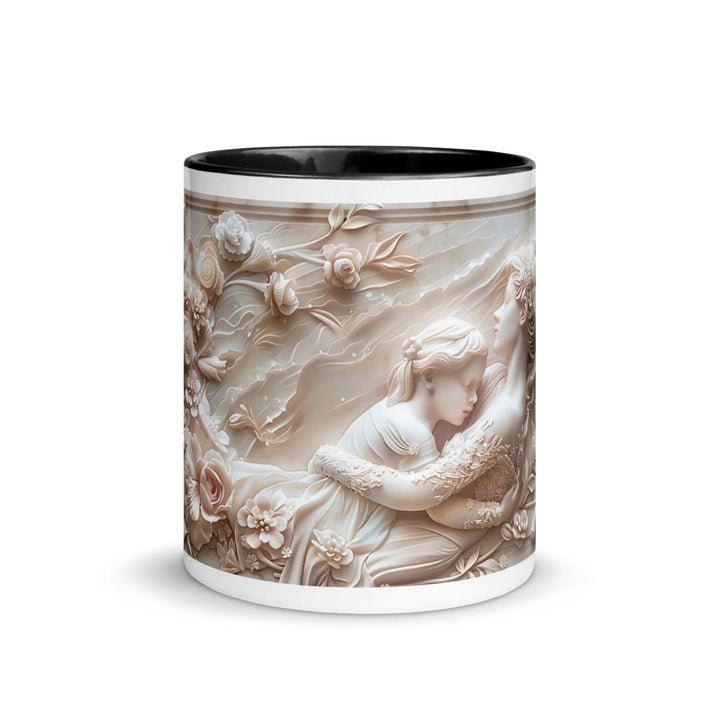Mother Hug 3D Colorful Print Mug - Black - 11 oz - ArtyKoala