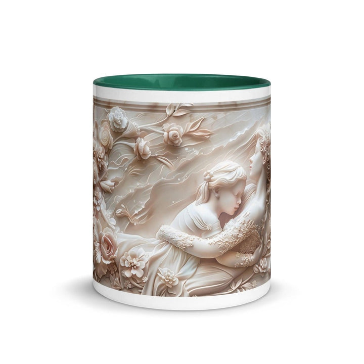 Mother Hug 3D Colorful Print Mug - Dark green - 11 oz - ArtyKoala