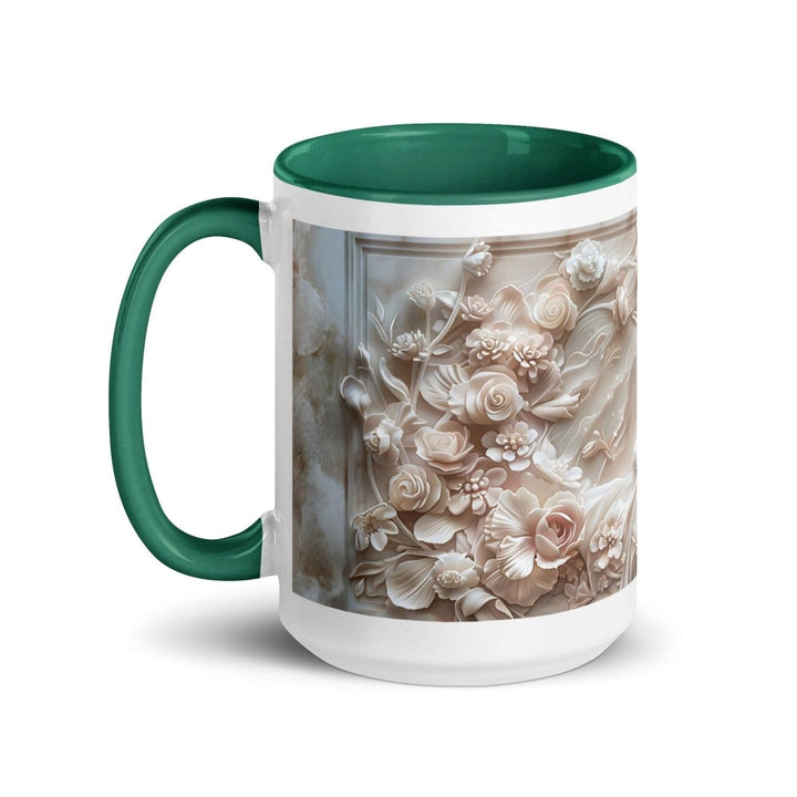 Mother Hug 3D Colorful Print Mug - Dark green - 15 oz - ArtyKoala