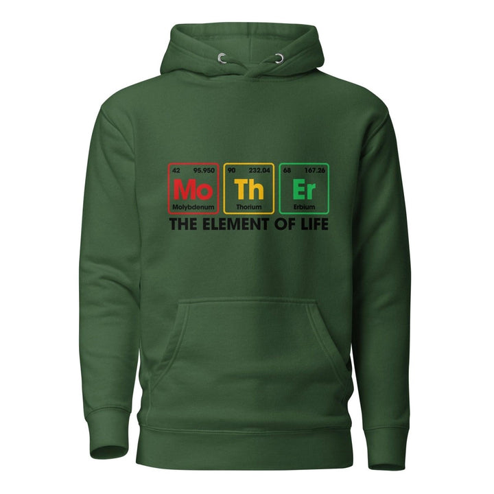 Mother The Element Of Life Graphic Hoodie - Forest Green - S - ArtyKoala