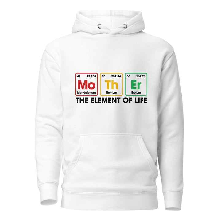 Mother The Element Of Life Graphic Hoodie - White - S - ArtyKoala