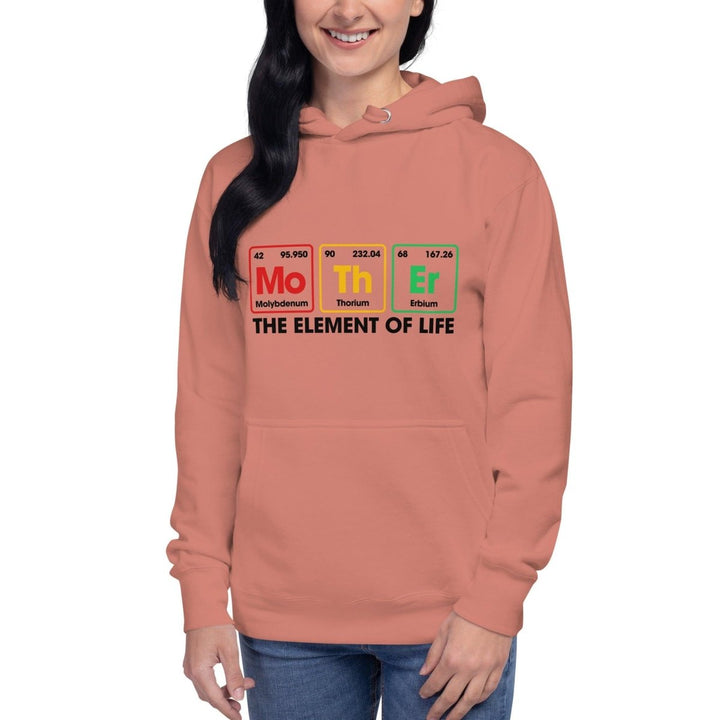 Mother The Element Of Life Graphic Hoodie - Dusty Rose - S - ArtyKoala