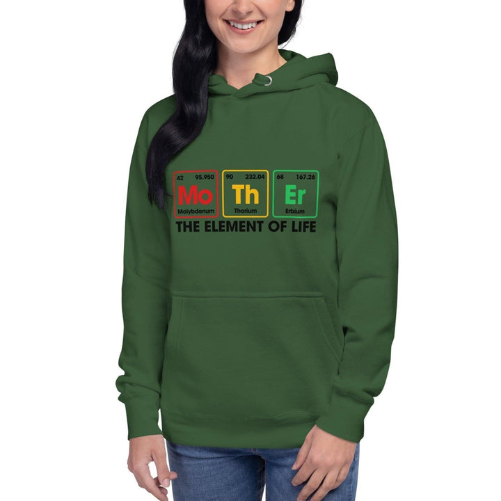 Mother The Element Of Life Graphic Hoodie - Forest Green - S - ArtyKoala