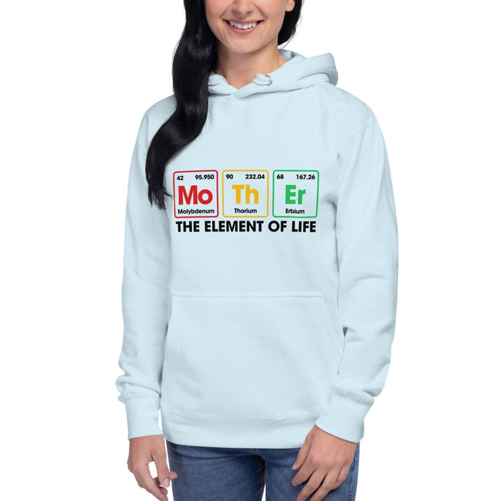 Mother The Element Of Life Graphic Hoodie - Sky Blue - S - ArtyKoala