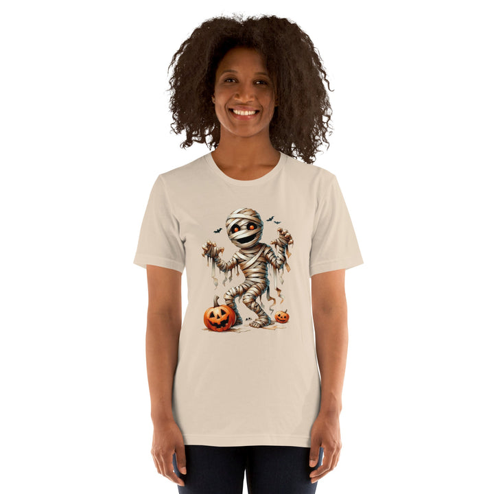 Mummy Skeleton Halloween Unisex Premium T-shirt - ArtyKoala