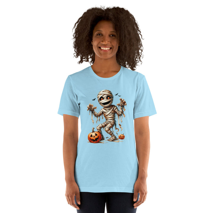 Mummy Skeleton Halloween Unisex Premium T-shirt - ArtyKoala