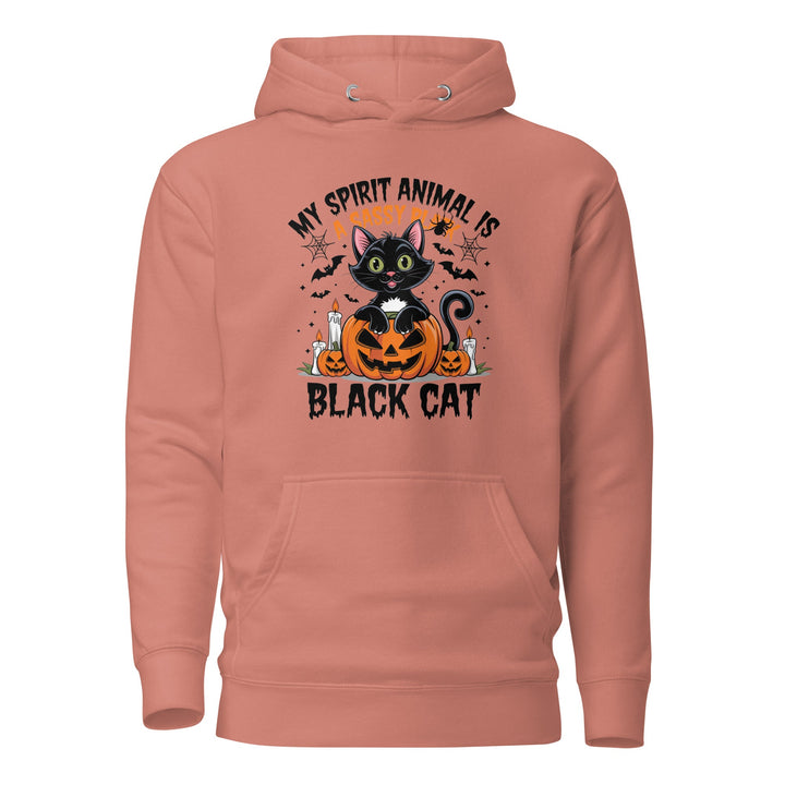 May Animal Spirit is Black Cat Unisex Premium Hoodie - Dusty Rose / S - ArtyKoala