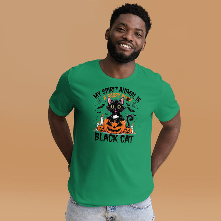 My Animal Sprit is Black Cat Unisex Premium T-shirt - ArtyKoala