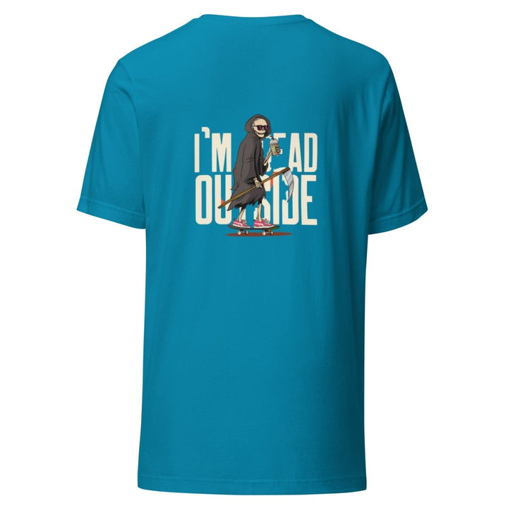 No One Is Safe From Me Graphic Tee - Aqua - S - ArtyKoala