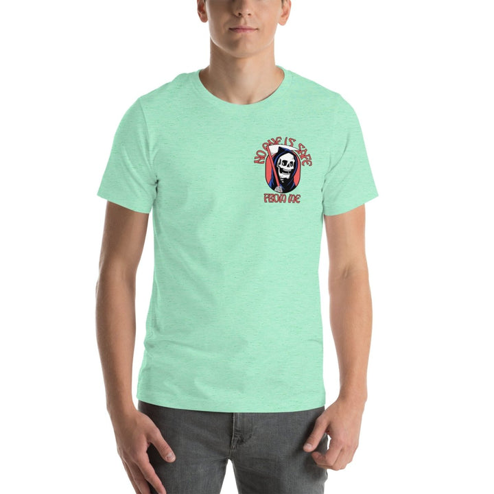 No One Is Safe From Me Graphic Tee - Heather Mint - S - ArtyKoala