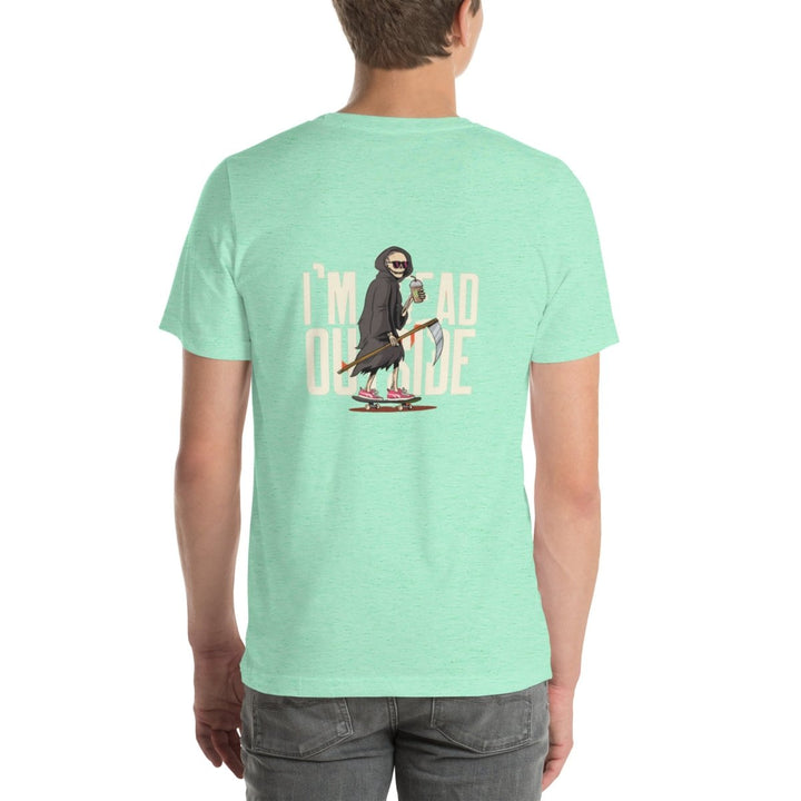 No One Is Safe From Me Graphic Tee - Heather Mint - S - ArtyKoala