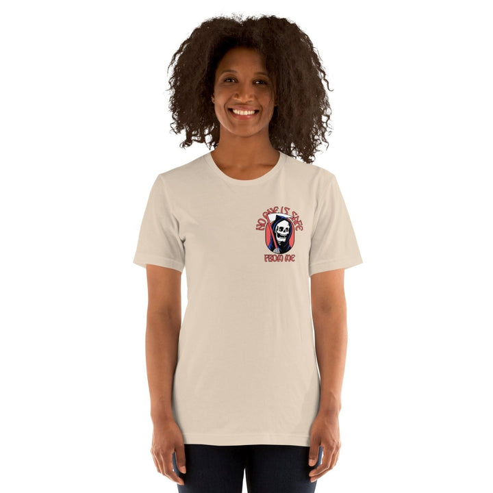No One Is Safe From Me Graphic Tee - Soft Cream - S - ArtyKoala
