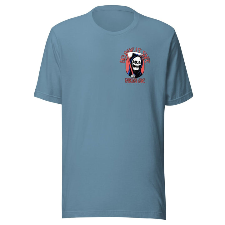 No One Is Safe From Me Graphic Tee - Steel Blue - S - ArtyKoala
