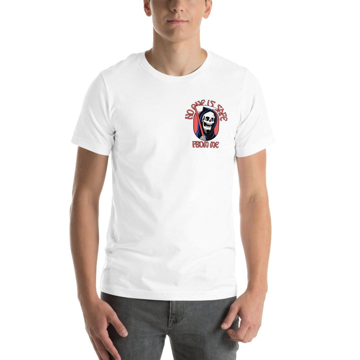 No One Is Safe From Me Graphic Tee - White - S - ArtyKoala