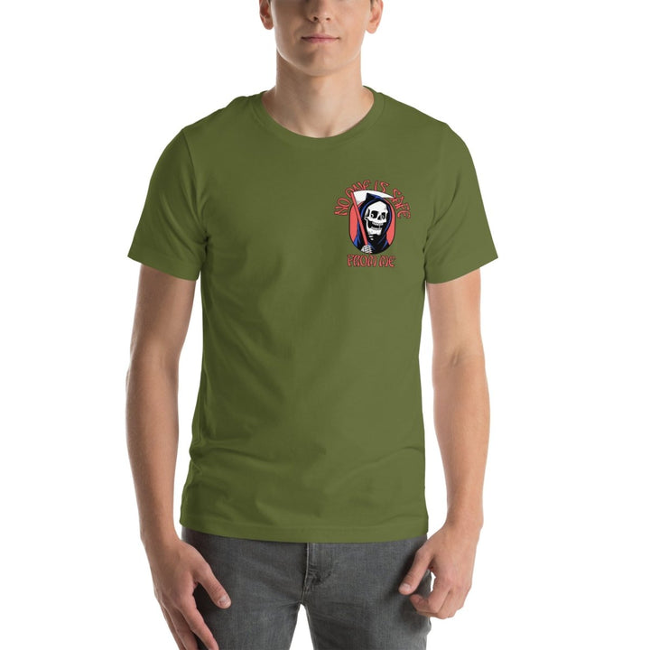 No One Is Safe From Me Graphic Tee - Aqua - S - ArtyKoala