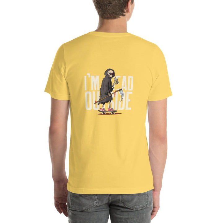 No One Is Safe From Me Graphic Tee - Yellow - S - ArtyKoala