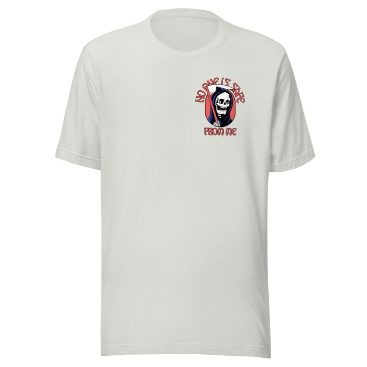 No One Is Safe From Me Graphic Tee - Silver - S - ArtyKoala