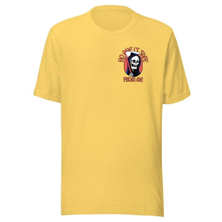 No One Is Safe From Me Graphic Tee - Yellow - S - ArtyKoala