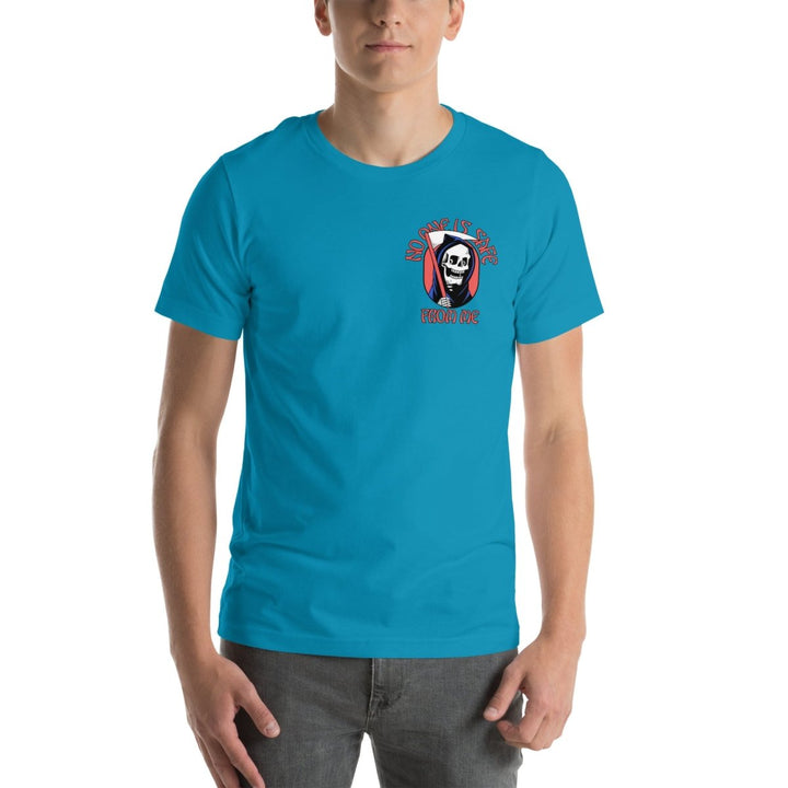 No One Is Safe From Me Graphic Tee - Steel Blue - S - ArtyKoala