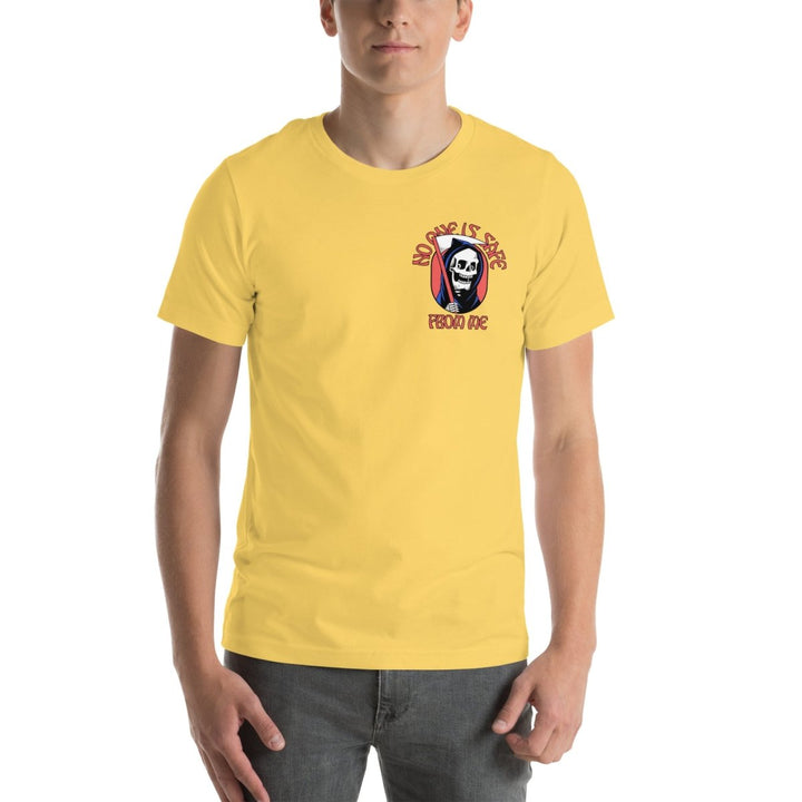No One Is Safe From Me Graphic Tee - Yellow - S - ArtyKoala