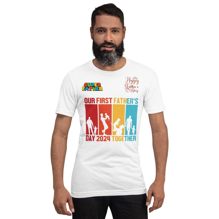 Our First Father Graphic Tee - White - S - ArtyKoala