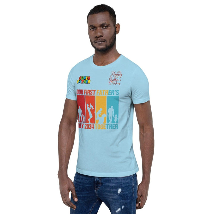Our First Father Graphic Tee - Ocean Blue - S - ArtyKoala