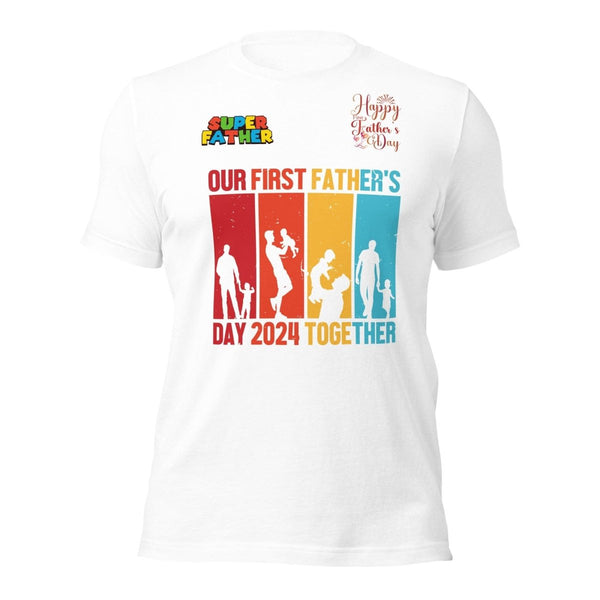 Our First Father Graphic Tee - White - S - ArtyKoala