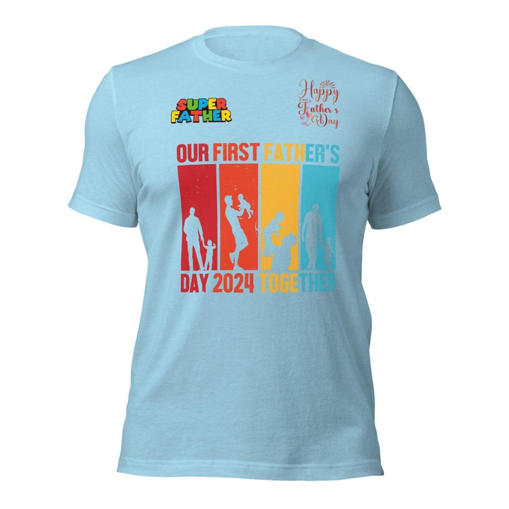 Our First Father Graphic Tee - Ocean Blue - S - ArtyKoala